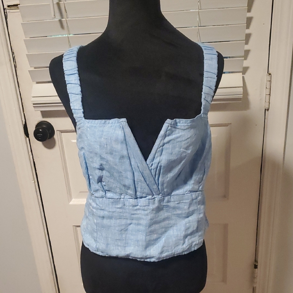 Anthropologie Light Blue Sleeveless Women's Top